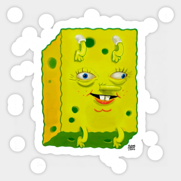 Ugly Spongebob Sticker by MatheussBerant